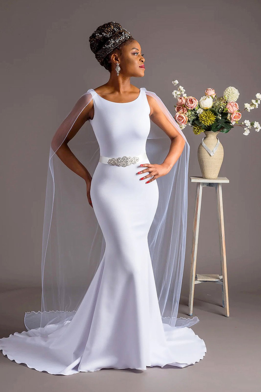 Do you wear wedding dress to reception sale